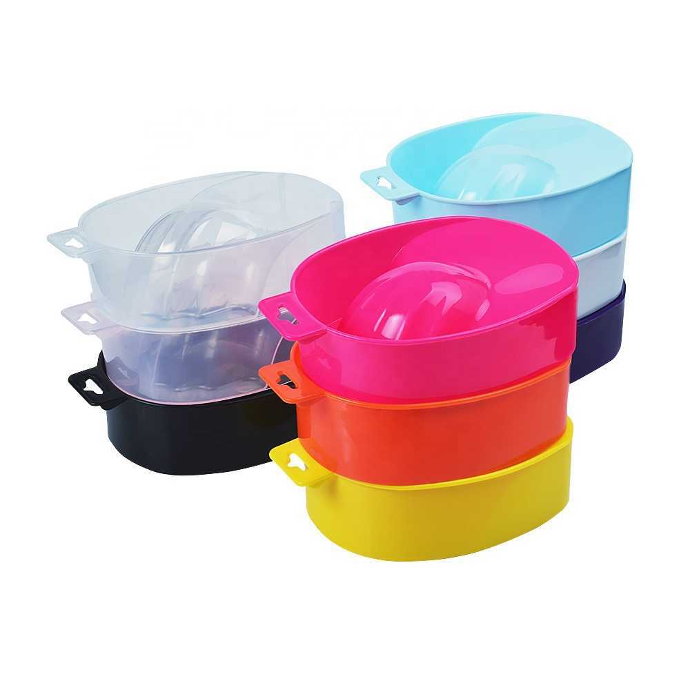 Portable Manicure Plastic Nail Polish Remover Bowl New Arrival Nail Art Soak Bowl Off Hand Spa Bath Soaker Treatment Nail Tools