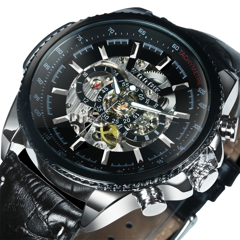 Military Watch For Men Skeleton Automatic Mechanical Wrist Watches Top Brand Luxury Silver Gold Big Leather Reloj Hombre 220407, Leather gold black
Military Watch For Men Skeleton Automatic Mechanical Wrist Watches Top Brand Luxury Silver Gold Big Leather Reloj Hombre 220407, Leather gold black