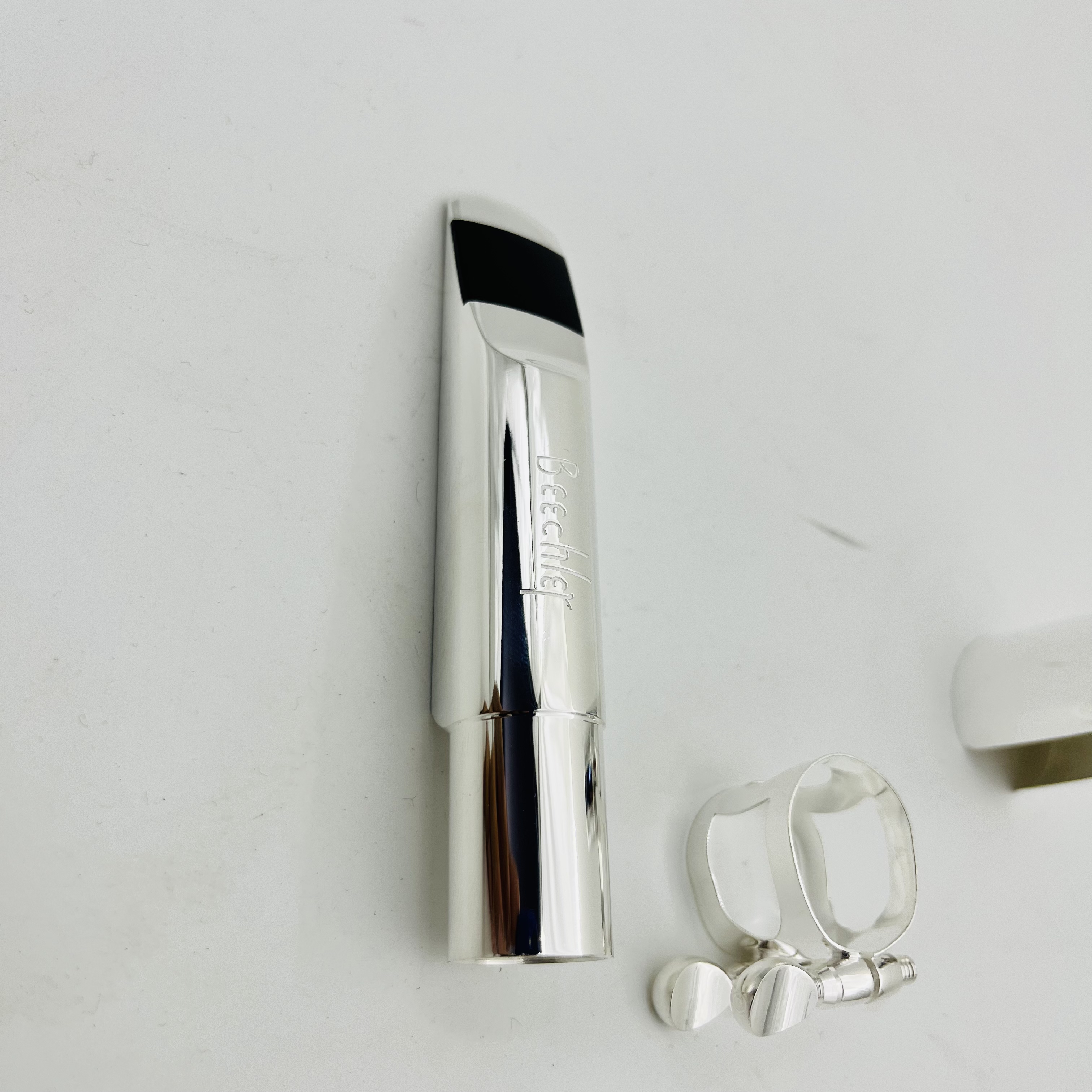 High Quality Beechler Saxophone Mouthpiece Alto Soprano Tenor Size 5 6 7 8 9 Sliver Plated Sax Accessories Real Pictures