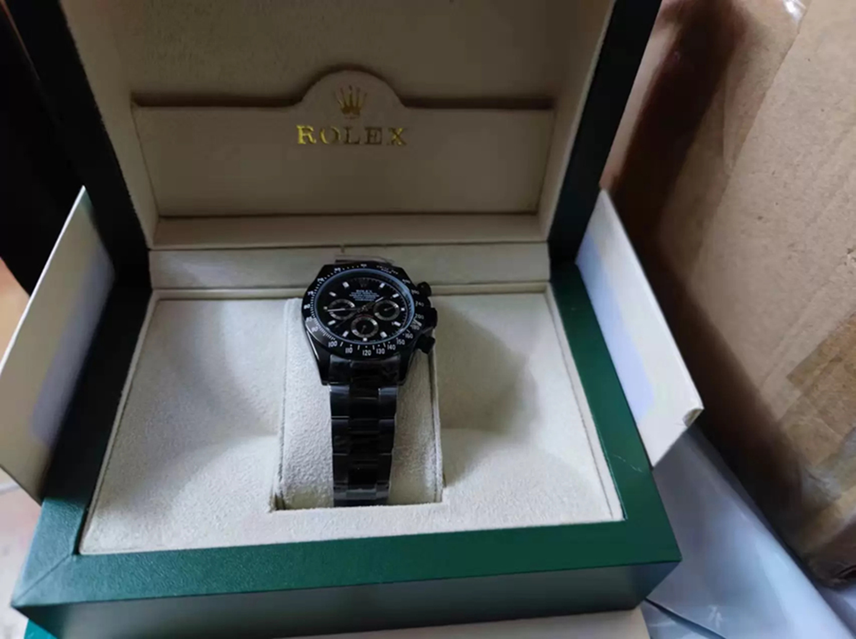 2022 Original Box Luxury Watches Brand Top Quality Asia 2813 Mechanical Ceramic bezel 116500LN black Chronograph Automatic Men's Watch 3980, Style 1 original box + watch
2022 Original Box Luxury Watches Brand Top Quality Asia 2813 Mechanical Ceramic bezel 116500LN black Chronograph Automatic Men's Watch 3980, Style 1 original box + watch