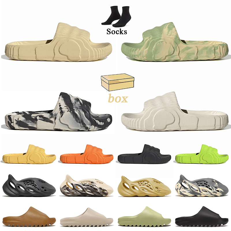 With Box Adilette 22 slides 2022 Women Men Designer Slide Slippers Desert Sand Magic Lime Enflame Ochre Onyx EVA Sandals Sulfur Cream Clay Moon Grey Mist Slider 36-47, A5 black grey 36-45
With Box Adilette 22 slides 2022 Women Men Designer Slide Slippers Desert Sand Magic Lime Enflame Ochre Onyx EVA Sandals Sulfur Cream Clay Moon Grey Mist Slider 36-47, A5 black grey 36-45