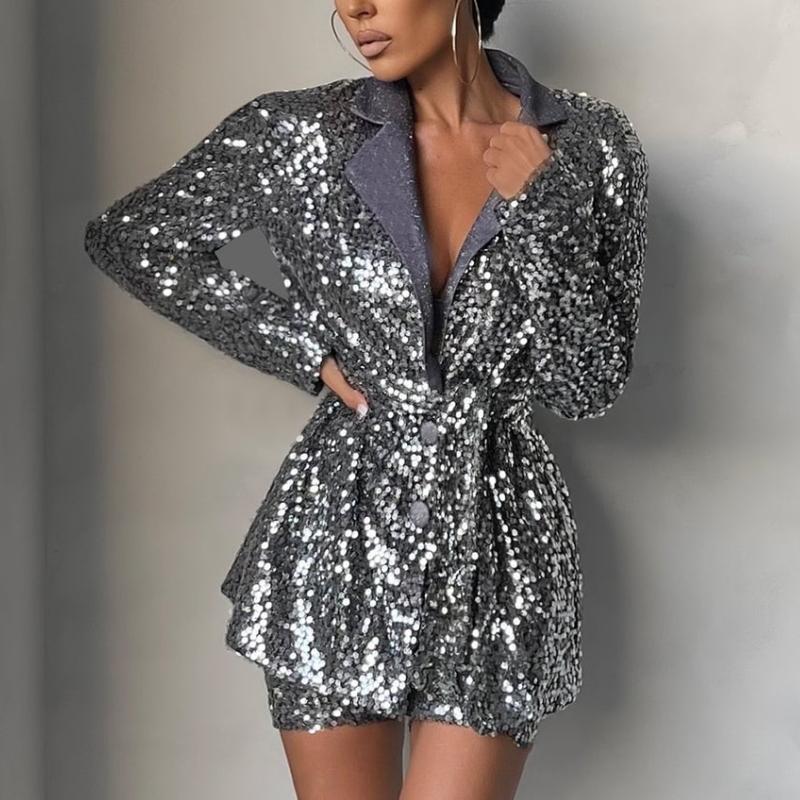 Women' Tracksuits Sequins Office Lady Short Sets Elegant Fashion Women Shirt/Coat/Shorts Party Clubwear Matching StreetwearWomen
Women' Tracksuits Sequins Office Lady Short Sets Elegant Fashion Women Shirt/Coat/Shorts Party Clubwear Matching StreetwearWomen