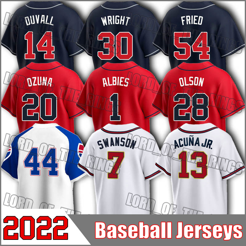 Atlanta 13 Ronald Acuna Jr Jersey Baseball Dansby Swanson Austin Riley Matt Olson Jerseys Ozzie Albies Max Fried Will Smith Adam Duvall Charlie Morton Kenley Jansen, +patch man custom jersey (ys)
Atlanta 13 Ronald Acuna Jr Jersey Baseball Dansby Swanson Austin Riley Matt Olson Jerseys Ozzie Albies Max Fried Will Smith Adam Duvall Charlie Morton Kenley Jansen, +patch man custom jersey (ys)