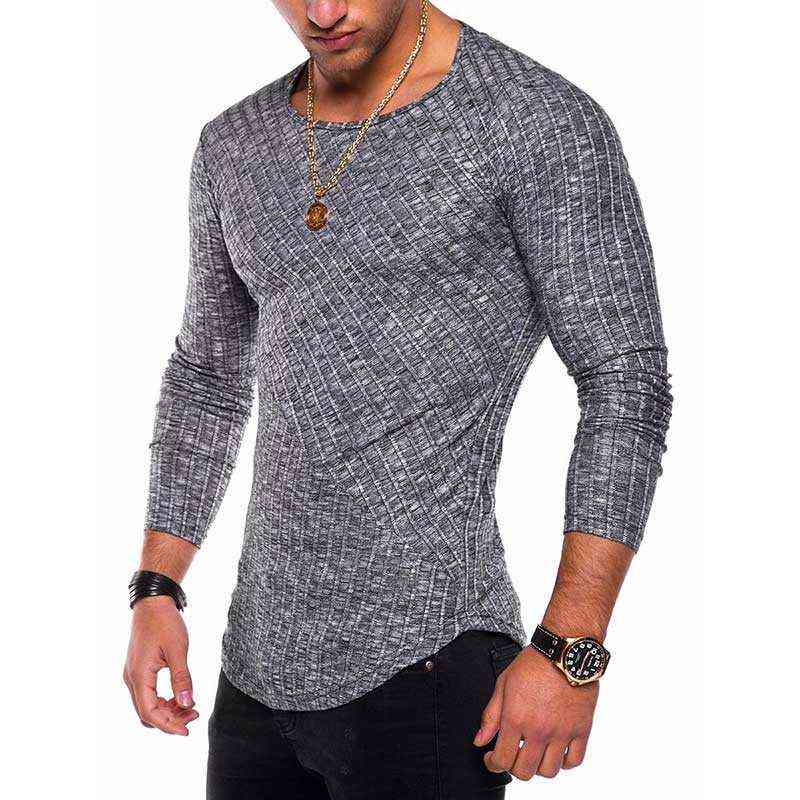 Spring New Slim Fit T Shirt Men Tops Tees Casual Male TShirt Long Sleeves Solid Color Muscle Man tshirt Men Fitness MY060 L220624