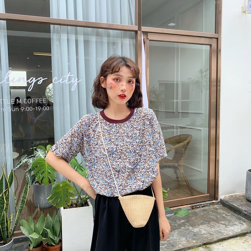 Chiffon Casual Floral Pattern All Match Patckwork Loose O-neck Short Sleeve Women Summer Top T-shirts Women's T-Shirt, Green
Chiffon Casual Floral Pattern All Match Patckwork Loose O-neck Short Sleeve Women Summer Top T-shirts Women's T-Shirt, Green