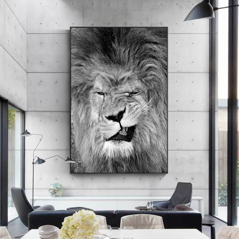 Black And White Ugly lion Canvas Art Painting Posters and Prints Cuadros Home Decor Wall Art Picture for Living Room Home Decor
Black And White Ugly lion Canvas Art Painting Posters and Prints Cuadros Home Decor Wall Art Picture for Living Room Home Decor