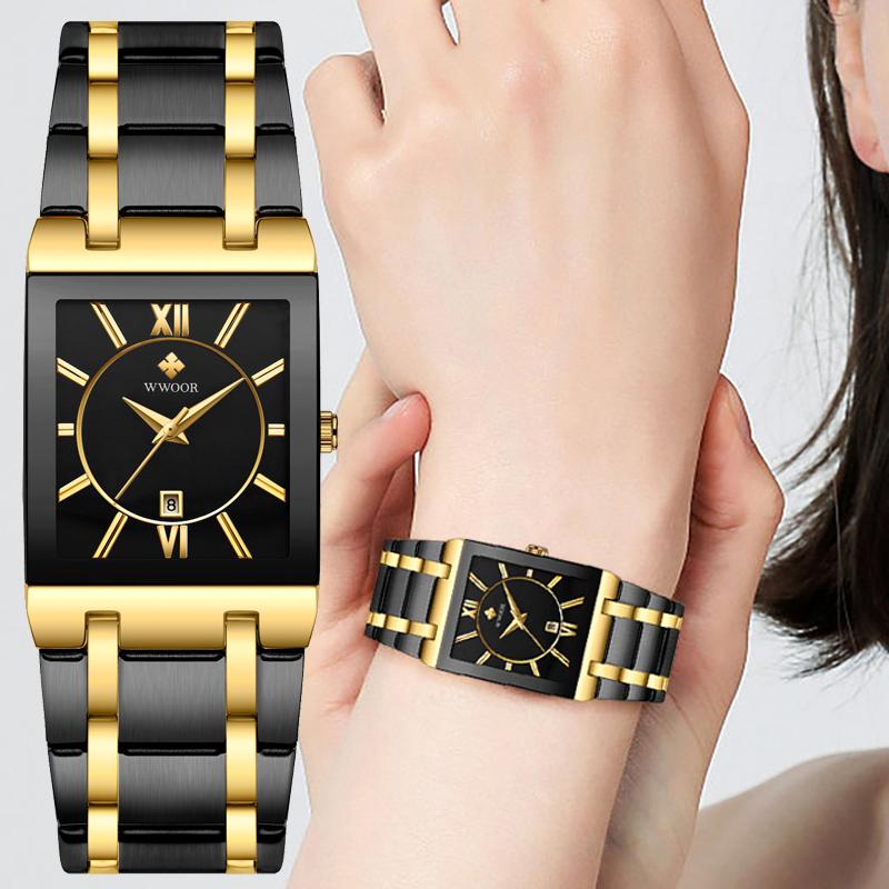 Wristwatches Japanese Quartz Ladies Watches Top Square Stainless Steel Gold Black Waterproof Fashion Women WristWatchWristwatches WrisWristw, White
Wristwatches Japanese Quartz Ladies Watches Top Square Stainless Steel Gold Black Waterproof Fashion Women WristWatchWristwatches WrisWristw, White