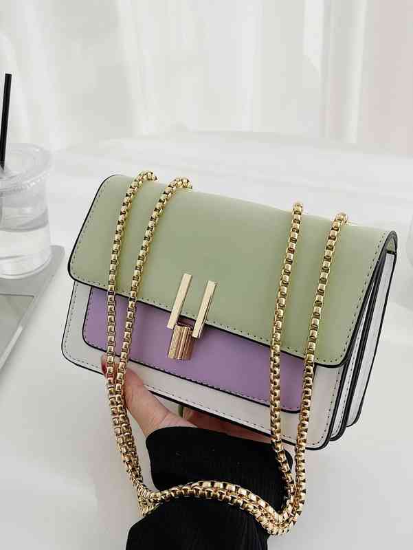 Bag Brand Designer Fashion Dinner Luxury Shoulder Handbag Two Tone Chain Square Superior Quality Genuine Shopping Wallet, Green
Bag Brand Designer Fashion Dinner Luxury Shoulder Handbag Two Tone Chain Square Superior Quality Genuine Shopping Wallet, Green