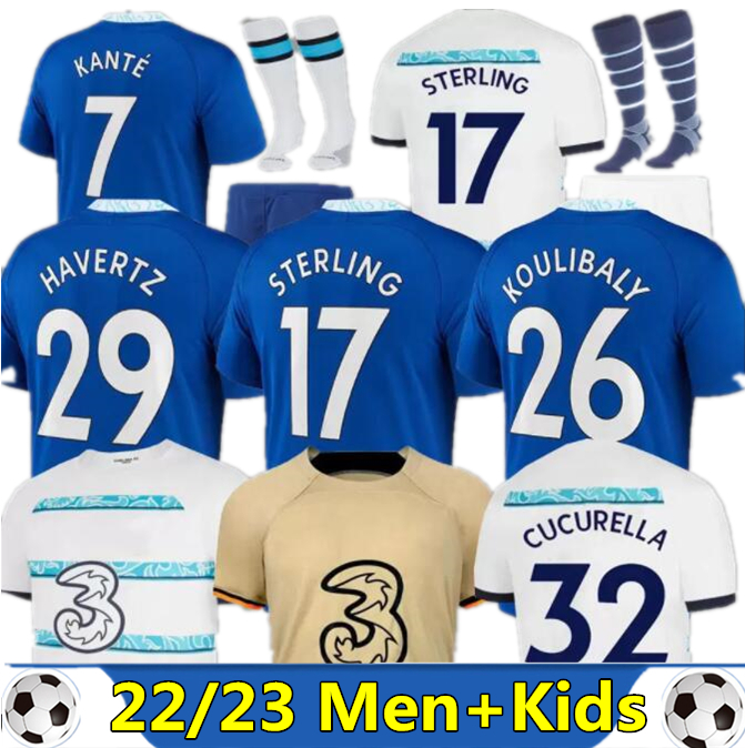 22 23 CFC Soccer Jerseys STERLING PULISIC MOUNT HAVERTZ ZIYECH CHILWELL KOULIBALY CHELSEA football shirt men kids set WERNER kits CUCURELLA KANTE uniform set socks, 10fans gk+patch
22 23 CFC Soccer Jerseys STERLING PULISIC MOUNT HAVERTZ ZIYECH CHILWELL KOULIBALY CHELSEA football shirt men kids set WERNER kits CUCURELLA KANTE uniform set socks, 10fans gk+patch