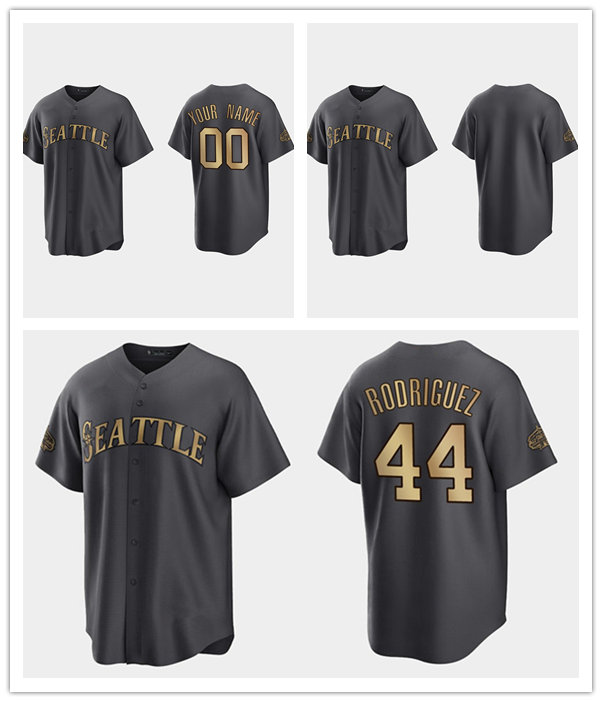 Seattle''Mariners''MEN Julio Rodriguez #44 2022 All-Star AL Replica baseball Jersey Charcoal, Custom name number
Seattle''Mariners''MEN Julio Rodriguez #44 2022 All-Star AL Replica baseball Jersey Charcoal, Custom name number
