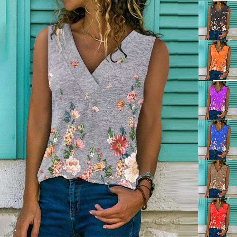 European And American Women's Style 2022 Summer V-neck Loose Blouse Printing Fashion Sleeveless Vest Women Tanks & Camis, Black
European And American Women's Style 2022 Summer V-neck Loose Blouse Printing Fashion Sleeveless Vest Women Tanks & Camis, Black