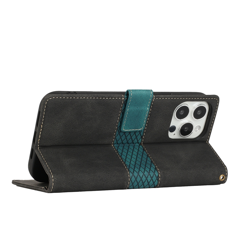 Grid Hybrid Color Leather Wallet Cases For Iphone 17 Air 16 16E 15 14 13 Pro Max 2 11 XR 8 7 6 Plus Credit ID Card Slot Cash Pocket Flip Cover Busines