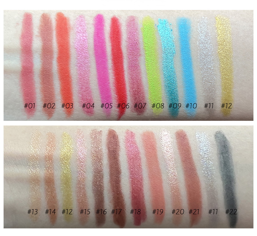 Handaiyan Cream Eyeshadow Stick Lying Silkworm Eyeshadows Pen Eyeliner Pencil Double Use Waterproof High Pigment Easy to Wear X250815