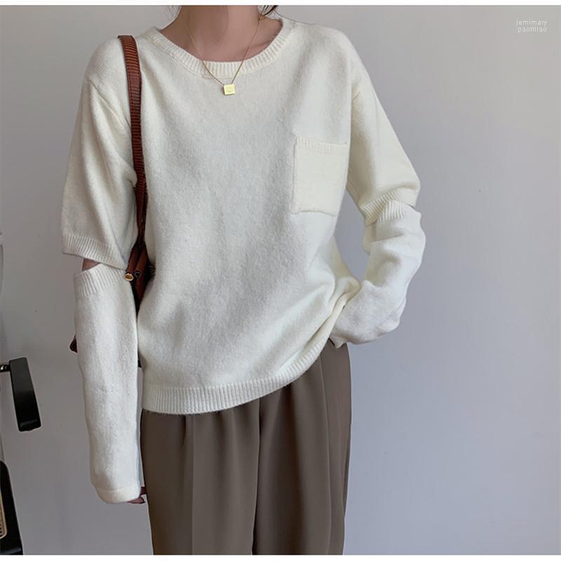 Women's Sweaters Alien Kitty Autumn Women Knitted Solid Loose Pullovers Tops Removable Sleeve Fashion Contrast Casual Female Office Lady Jem, Black
Women's Sweaters Alien Kitty Autumn Women Knitted Solid Loose Pullovers Tops Removable Sleeve Fashion Contrast Casual Female Office Lady Jem, Black