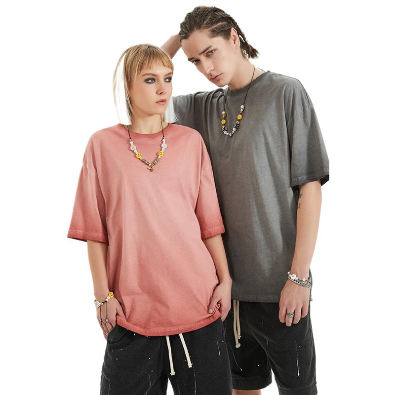 Men's T-Shirts European And American Summer Loose Fashion Solid Color Gradient Retro High Street Trend Short-sleeved T-shirt, Medium green
Men's T-Shirts European And American Summer Loose Fashion Solid Color Gradient Retro High Street Trend Short-sleeved T-shirt, Medium green