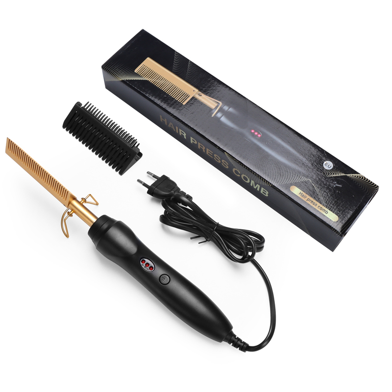2 in 1 comb straightener curler electric straightener curler dry wet straight perm curler 220623