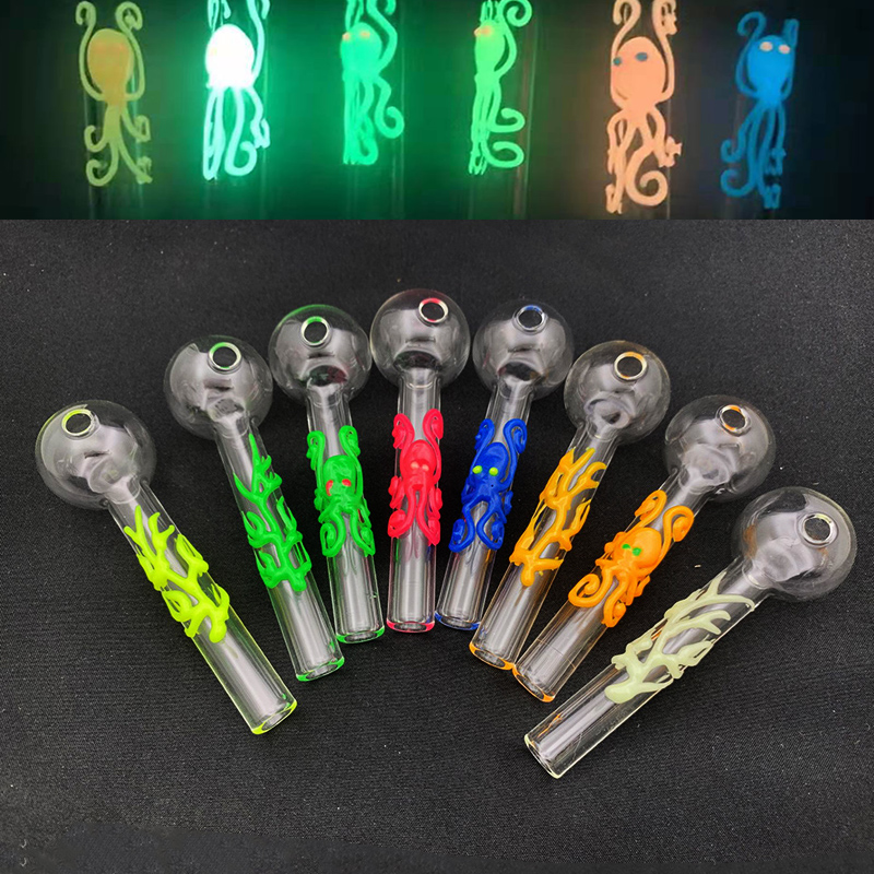 Glow In The Dark Glass Oil Burner Pipes 3D Octopus Luminous Smoking Pipes Tobacco Dry Herb Hand Blown Spoon Pipe 4inch Big Size Ball
Glow In The Dark Glass Oil Burner Pipes 3D Octopus Luminous Smoking Pipes Tobacco Dry Herb Hand Blown Spoon Pipe 4inch Big Size Ball
