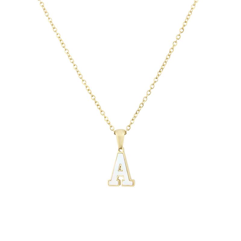 Pendant Necklaces Gold Color Woman Necklace 26 Initial Letter Pendants Stainless Steel Girl Charm Jewelry Wholesale
Pendant Necklaces Gold Color Woman Necklace 26 Initial Letter Pendants Stainless Steel Girl Charm Jewelry Wholesale