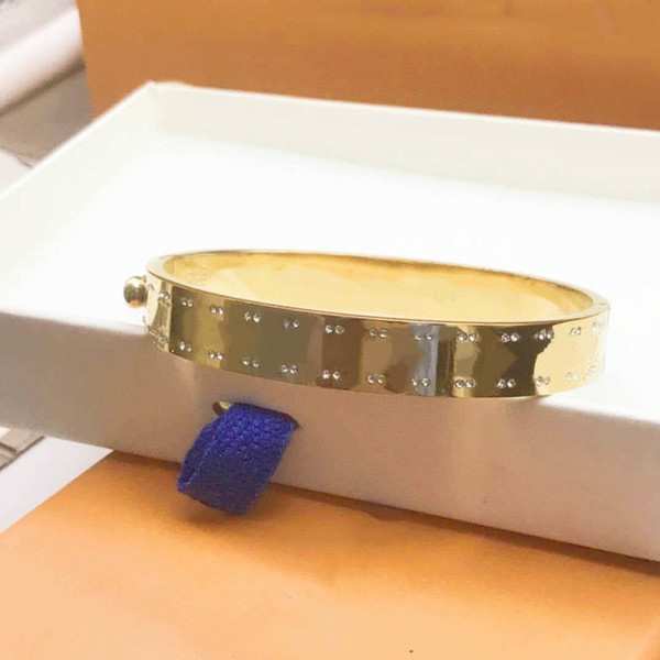 Design Bangle High quality man mens Bracelet Designer jewelry gold buckle Bracelets stainless steel size for men and woman fashion Jewelry Bangles