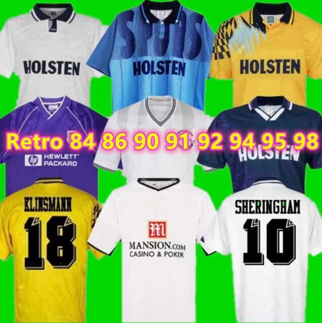 Tottenham Retro soccer jersey 1982 1986 1990 1992 1994 1998 1999 spurs Klinsmann GASCOIGNE ANDERTON SHERINGHAM 83 84 86 90 91 92 94 95 98 classic Vintage SHIRT uniforms, 08/09
Tottenham Retro soccer jersey 1982 1986 1990 1992 1994 1998 1999 spurs Klinsmann GASCOIGNE ANDERTON SHERINGHAM 83 84 86 90 91 92 94 95 98 classic Vintage SHIRT uniforms, 08/09