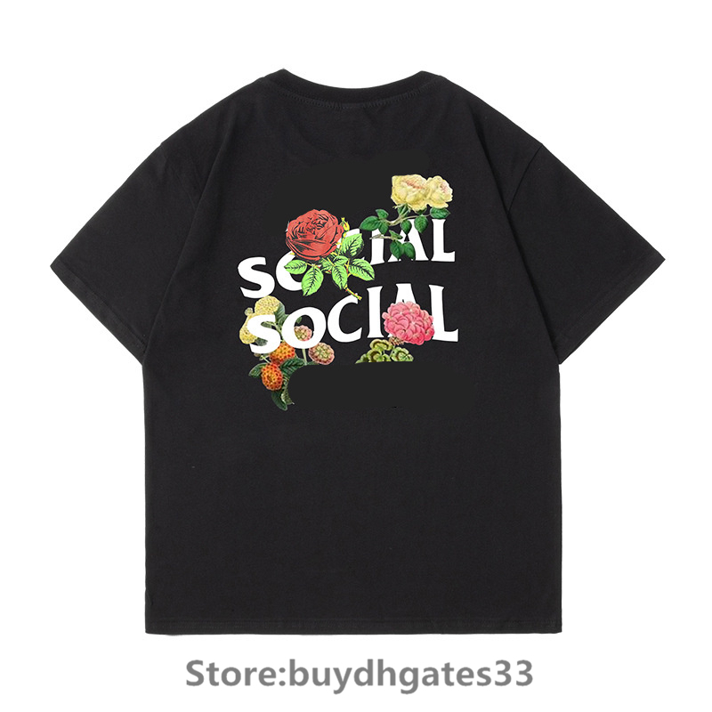 Fashion Sports And Leisure T Shirts Summer Men's Flowers Embellished With Letters Printed Tee Anti Social Club Street All-match Women's Cute TShirt Loose design03
Fashion Sports And Leisure T Shirts Summer Men's Flowers Embellished With Letters Printed Tee Anti Social Club Street All-match Women's Cute TShirt Loose design03