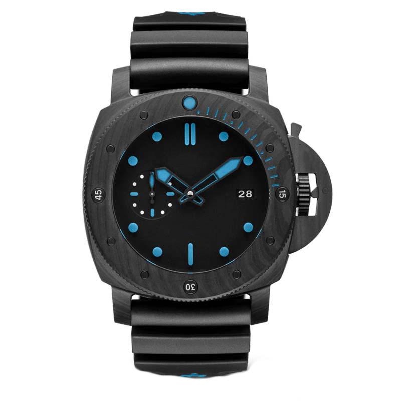 PAM 1616/0960 Mens Automatic watches 47/42mm dial blue color 2555 Mechanical leather belt AISI 316L fine steel luminous, Man-47mm-black
PAM 1616/0960 Mens Automatic watches 47/42mm dial blue color 2555 Mechanical leather belt AISI 316L fine steel luminous, Man-47mm-black