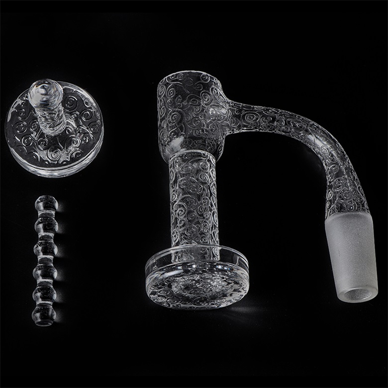 Sandblasted Fully Weld Quartz Terp Slurper Bangers set Smoke Beveled Edge Nails with Quartz Cap 20mm OD for Glass Pipes Water Bongs Dab Rig
Sandblasted Fully Weld Quartz Terp Slurper Bangers set Smoke Beveled Edge Nails with Quartz Cap 20mm OD for Glass Pipes Water Bongs Dab Rig