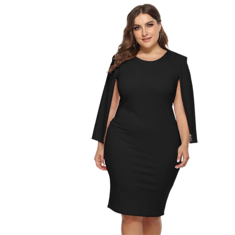 Plus Size Dresses Bodycon Party Slim Sexy Cloak Slit Sleeve Stylish Event Night Dress For Women Vestidos Elegantes Para MujerPlus, Black
Plus Size Dresses Bodycon Party Slim Sexy Cloak Slit Sleeve Stylish Event Night Dress For Women Vestidos Elegantes Para MujerPlus, Black