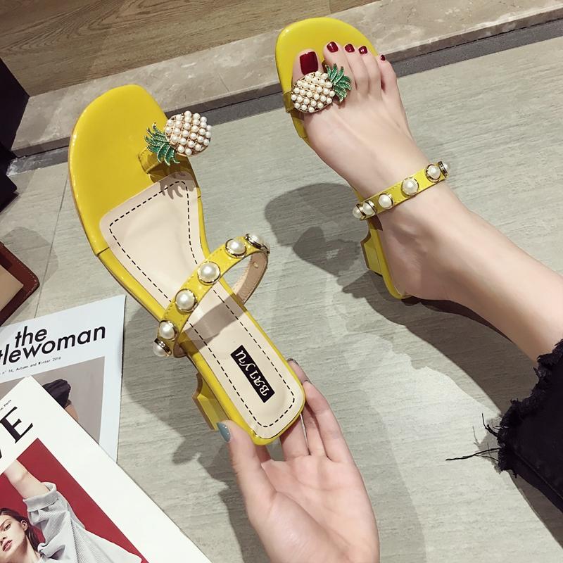 Slippers Fairy Beads Pineapple Flip Flops Fresh Chunky Heels Shoes Women Sandals Split Toe Slides Pearl Belt Clip 2022SlippersSlippers, Beige
Slippers Fairy Beads Pineapple Flip Flops Fresh Chunky Heels Shoes Women Sandals Split Toe Slides Pearl Belt Clip 2022SlippersSlippers, Beige