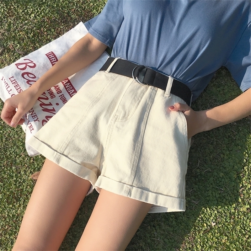 SXL 4 Colors high Waist Denim jeans for Women Summer Ladies loose casual Shorts womens with belt 78029 Y200512, White
SXL 4 Colors high Waist Denim jeans for Women Summer Ladies loose casual Shorts womens with belt 78029 Y200512, White