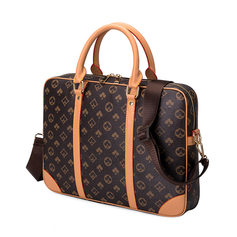 2022 Designer Men Shoulder Briefcase Black Brown Leather Handbag Luxury Business Man Laptop Bag Messenger Bags 3 Color with dust bag, Black plaid
2022 Designer Men Shoulder Briefcase Black Brown Leather Handbag Luxury Business Man Laptop Bag Messenger Bags 3 Color with dust bag, Black plaid