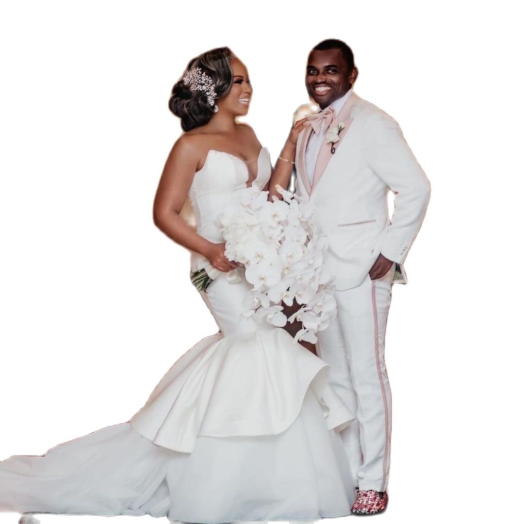 Mermaid Sweetheart Sexy Wedding Dress Elegant Sweep Train Bridal Gowns South African White Simple Marriage Plus Size Dresses es