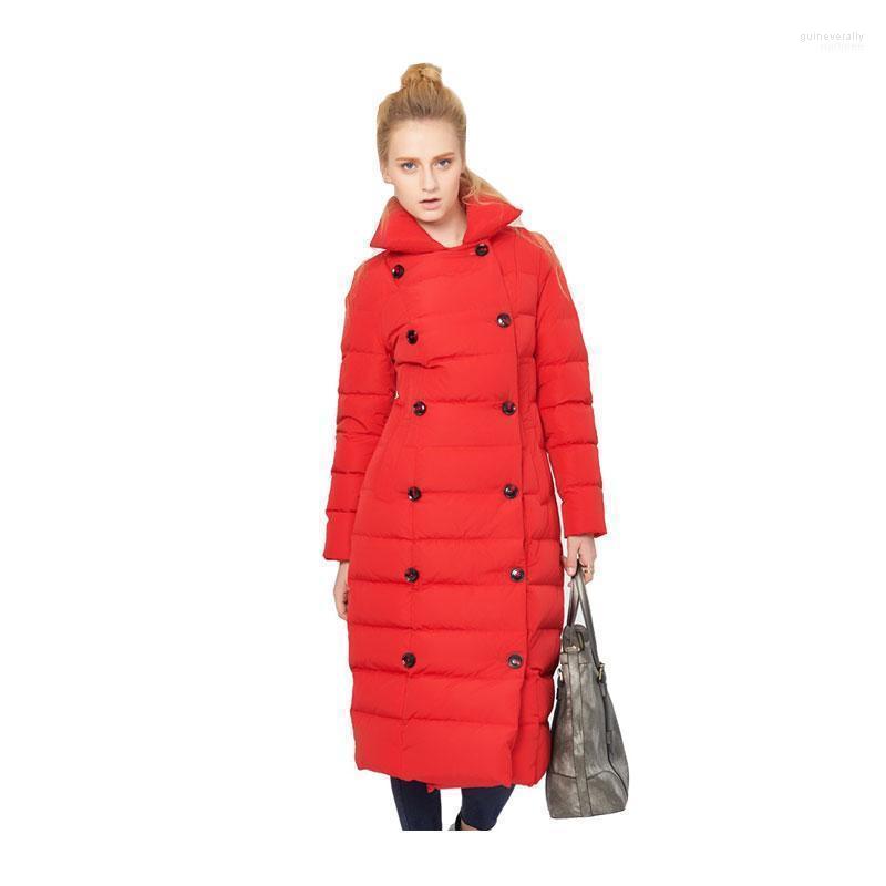 Women' Winter Long Fluffy 90% White Duck Down Jacket Lapel Double-Breasted Windproof Large Pockets Warm Jacket1 Guin22, Red
Women' Winter Long Fluffy 90% White Duck Down Jacket Lapel Double-Breasted Windproof Large Pockets Warm Jacket1 Guin22, Red