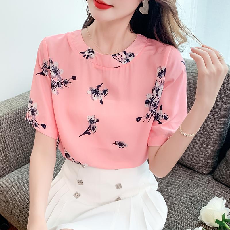 Women's T-Shirt Silk Large Size Women's Summer Casual Top Floral Printing 2022 Short Sleeve Loose Tees Fashion Female O-Neck ClothesWome, Pink
Women's T-Shirt Silk Large Size Women's Summer Casual Top Floral Printing 2022 Short Sleeve Loose Tees Fashion Female O-Neck ClothesWome, Pink