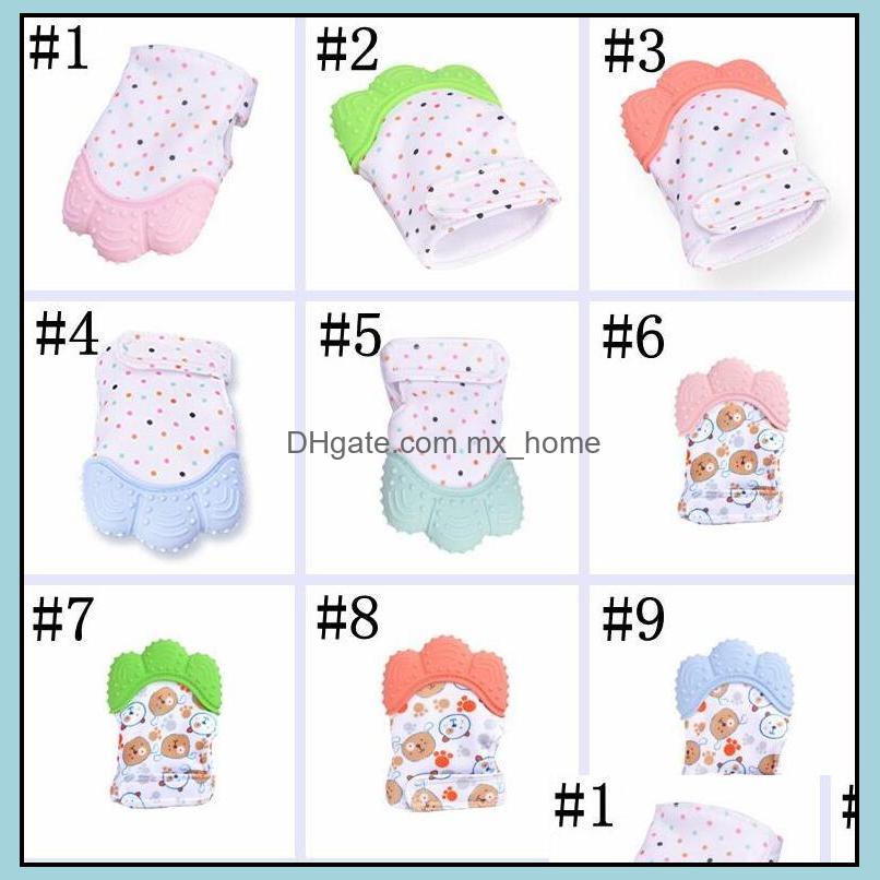 Teether Gloves Newborn Grind Teeth Chew Sound Toys Sile Childrens Mittens Teething Pain Relief Practice Maternity Drop Delivery 2021 Acces, Randomly sended colors;random delivery
Teether Gloves Newborn Grind Teeth Chew Sound Toys Sile Childrens Mittens Teething Pain Relief Practice Maternity Drop Delivery 2021 Acces, Randomly sended colors;random delivery