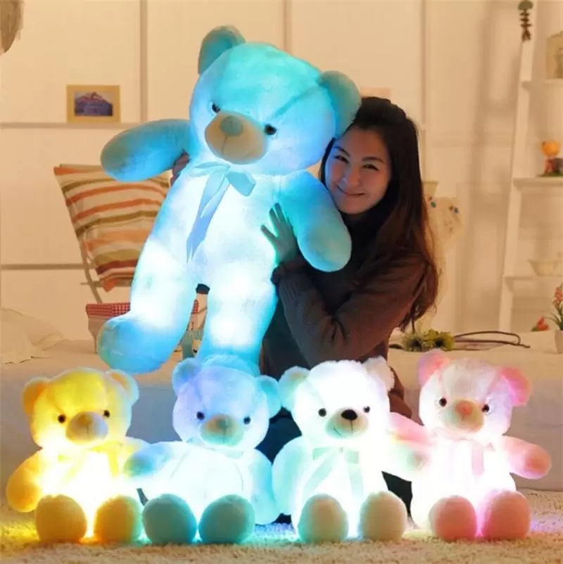 30/50CM Luminous Creative Light Up LED Teddy Bear Stuffed Animal Plush Dolls Toy Colorful Glowing Christmas Gift for Kid, Green
30/50CM Luminous Creative Light Up LED Teddy Bear Stuffed Animal Plush Dolls Toy Colorful Glowing Christmas Gift for Kid, Green