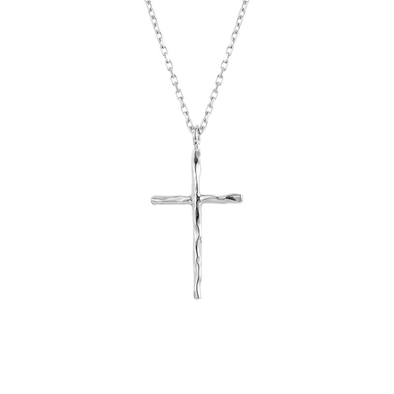 Chains Sterling Silver Hammer Design Cross Necklace For Men And Women Trendy Cool Neutral Simple StyleChains
Chains Sterling Silver Hammer Design Cross Necklace For Men And Women Trendy Cool Neutral Simple StyleChains