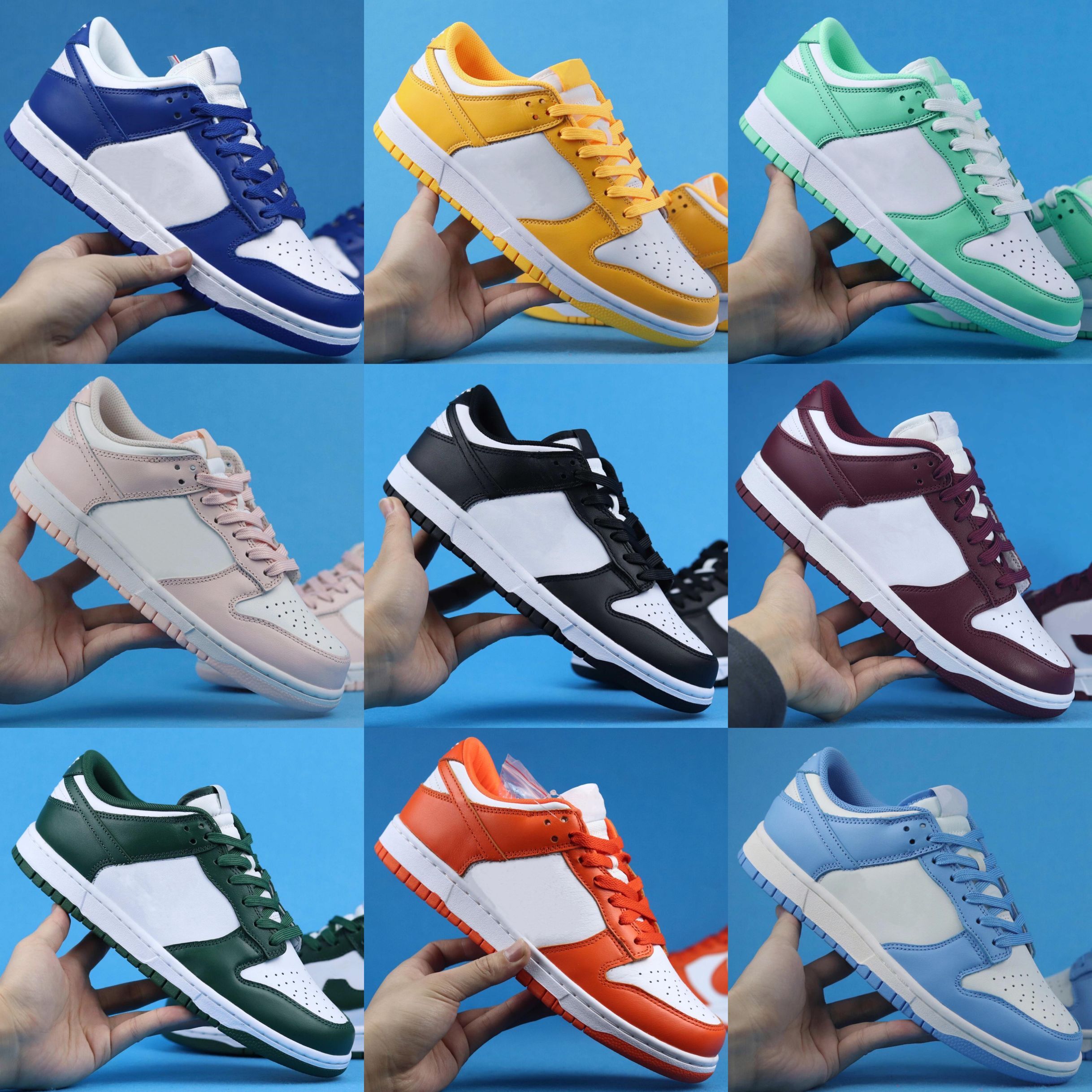 Collection Running Causal Shoes Low White Black Dark Beetroot Kentucky Green Glow Syracuse Laser Orange University Blue Team Green Pearl with box vapmax