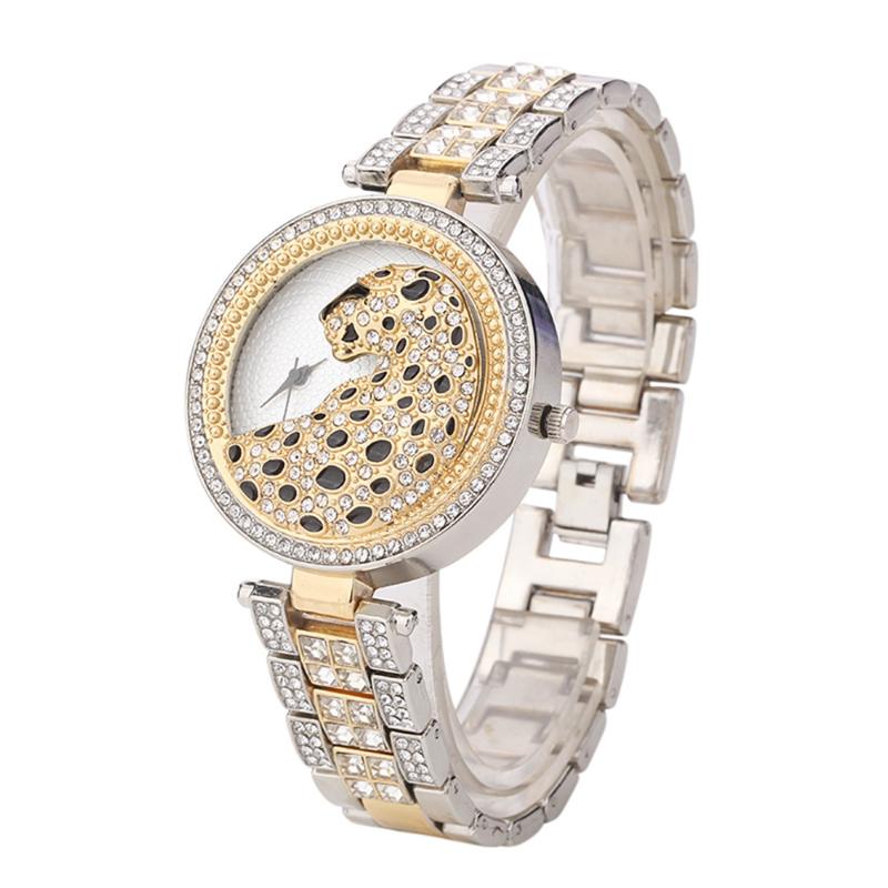 Wristwatches Arrival Women Watches Quality Fashion Steel Band Set Diamond Ladies Watch Rhinestone Leopard Print Full ClocksWristwatches, Gold
Wristwatches Arrival Women Watches Quality Fashion Steel Band Set Diamond Ladies Watch Rhinestone Leopard Print Full ClocksWristwatches, Gold