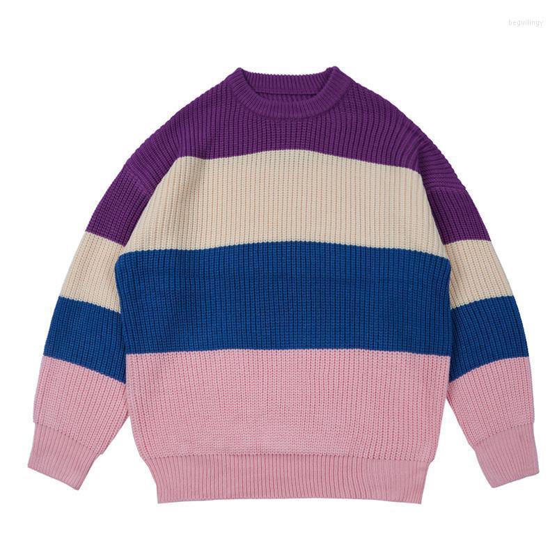 Men's Sweaters Color Block Striped Mens Autumn Harajuku Retro Crew Neck Pullover Oversize Knit Couple Sweater Begu22, Blue
Men's Sweaters Color Block Striped Mens Autumn Harajuku Retro Crew Neck Pullover Oversize Knit Couple Sweater Begu22, Blue