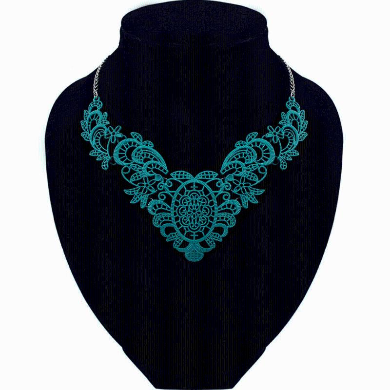 Chokers Trendy Lace Necklace European And American Fashion Zine Alloy Hollow Out Painting Factory Direct False Choker
Chokers Trendy Lace Necklace European And American Fashion Zine Alloy Hollow Out Painting Factory Direct False Choker