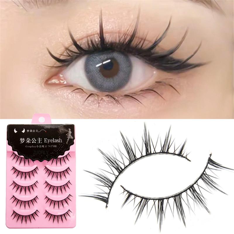 False Eyelashes Eye Makeup Accessories 5 Pairs Set Cos Cross Lash Extension 3D Bunch Japanese Fairy Little Devil Cosplay ToolsFalse
False Eyelashes Eye Makeup Accessories 5 Pairs Set Cos Cross Lash Extension 3D Bunch Japanese Fairy Little Devil Cosplay ToolsFalse