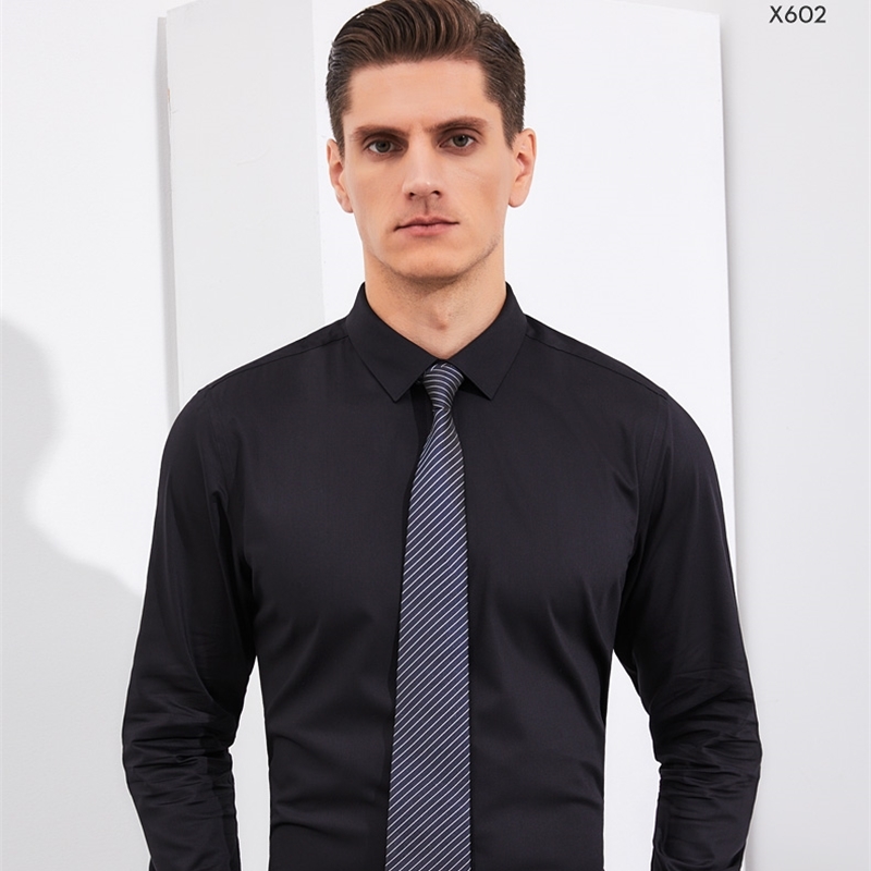 Customize men shirt long sleeve personalize solid color A725 outwear yellow pink grey 220322
