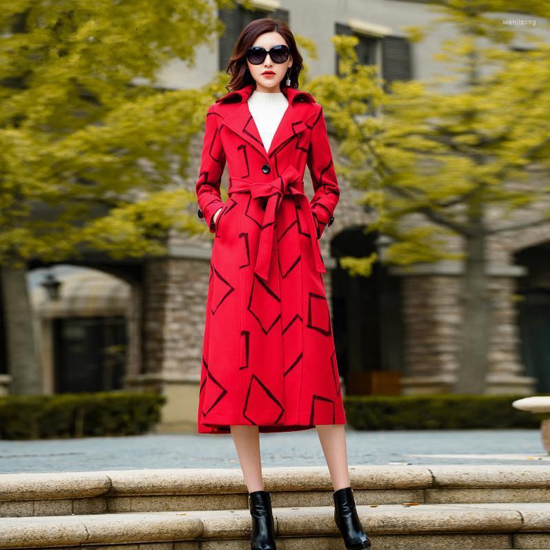 Women' Wool & Blends Quality Superior Women Coat 2022 Autumn Winter Plus Size -3XL X-Long Lace Up Geometric Slim Female HF553, Blue
Women' Wool & Blends Quality Superior Women Coat 2022 Autumn Winter Plus Size -3XL X-Long Lace Up Geometric Slim Female HF553, Blue