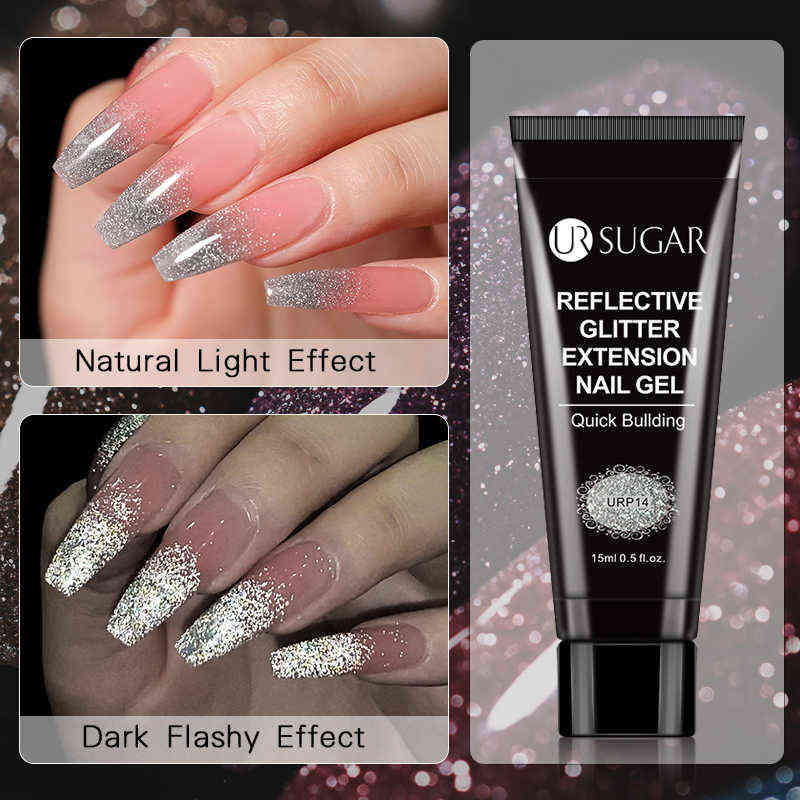 NXY Nail Gel 15ml Acrylic Quick Building Extension Polish Pink Clear Hard Jelly Soak Off for s 0328