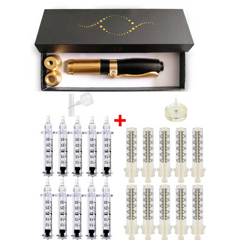2 in 1 Hyaluron Pen Mesotherapy Gun for Lip Filler with Ampoule Head Adapter Beauty Injector No Needle Meso Injection Lips Lift Anti Wrinkle
2 in 1 Hyaluron Pen Mesotherapy Gun for Lip Filler with Ampoule Head Adapter Beauty Injector No Needle Meso Injection Lips Lift Anti Wrinkle