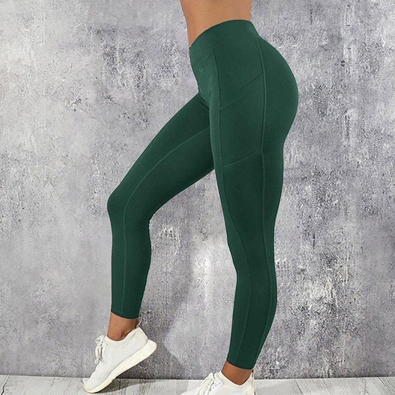 Women Gym Leggings Sexy Fitness Push Up High Waist Pocket Workout Slim Leggins Fashion Casual Mujer Pencil Pants 220517