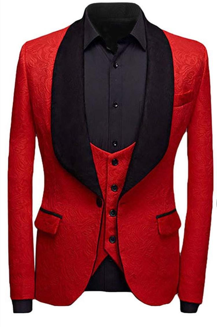 Men's Suits & Blazers Prom Red Wedding Tuxedo Suit 3-piece Jacket Vest With Black Pants Slim-fit African Fashion Clothing Set 2022 Costume, Same as image
Men's Suits & Blazers Prom Red Wedding Tuxedo Suit 3-piece Jacket Vest With Black Pants Slim-fit African Fashion Clothing Set 2022 Costume, Same as image