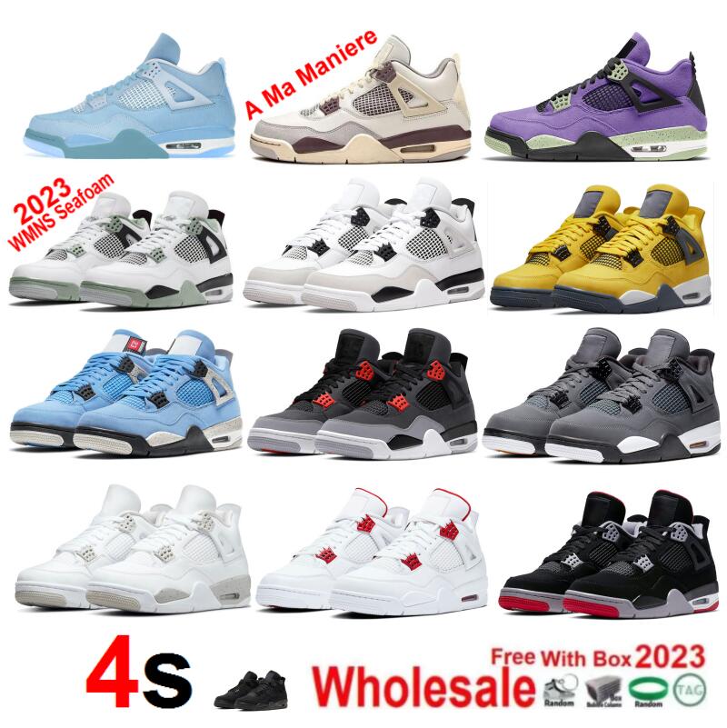 With Box 4 A Ma Maniere 4s Canyon Purple Basketball Shoes Red Thunder infrared Oreo Fire Red With Box Seafoam Cool Grey Military Black Royalty Men Shoe Snea, Color-33
With Box 4 A Ma Maniere 4s Canyon Purple Basketball Shoes Red Thunder infrared Oreo Fire Red With Box Seafoam Cool Grey Military Black Royalty Men Shoe Snea, Color-33
