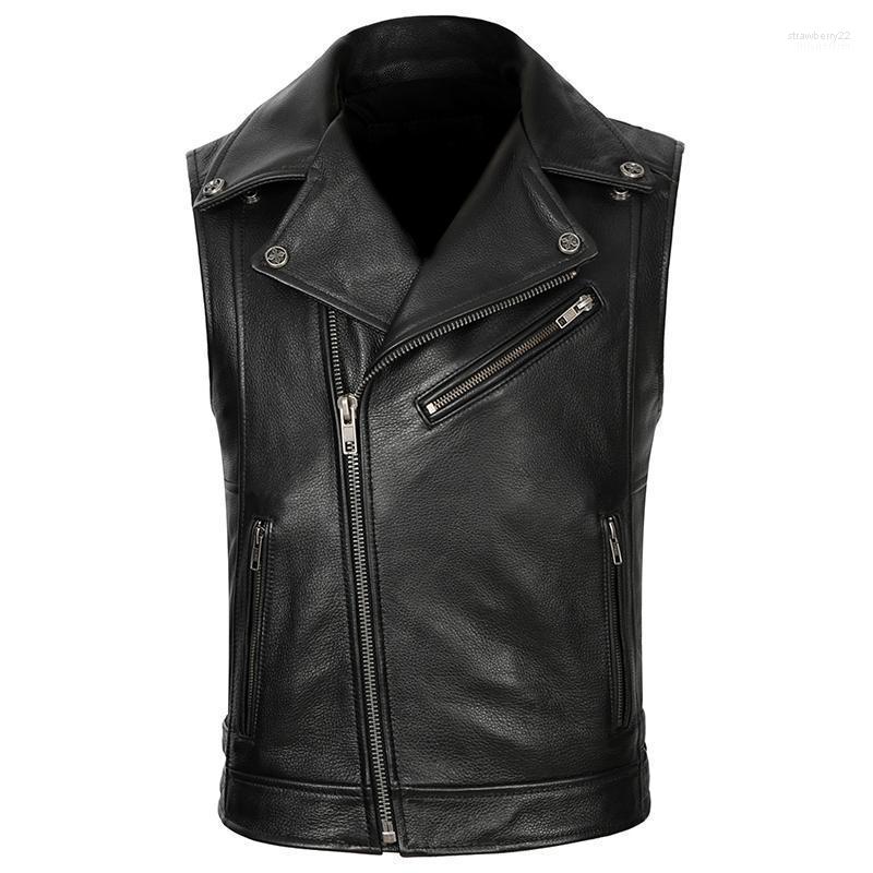 Men' Vests 2022 Black Men Slim Fit Biker' Leather Vest Plus Size XXXXL Genuine Cowhide Autumn Short Motorcycle Stra22
Men' Vests 2022 Black Men Slim Fit Biker' Leather Vest Plus Size XXXXL Genuine Cowhide Autumn Short Motorcycle Stra22